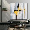 Hand Painted Oil Paintings Black and white gold Modern Abstract Oil Paintings On Canvas Wall Art Decorative Picture Living Room Hallway Bedroom L
