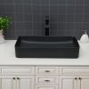 Ceramic Rectangular Vessel Bathroom Sink