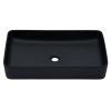 Ceramic Rectangular Vessel Bathroom Sink