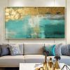 Handmade Oil Painting Large Original Gold Oil Painting on Canvas Abstract Gold Art Painting Bedroom Wall Decor Modern Textured Wall Art Decorativ