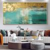 Handmade Oil Painting Large Original Gold Oil Painting on Canvas Abstract Gold Art Painting Bedroom Wall Decor Modern Textured Wall Art Decorativ